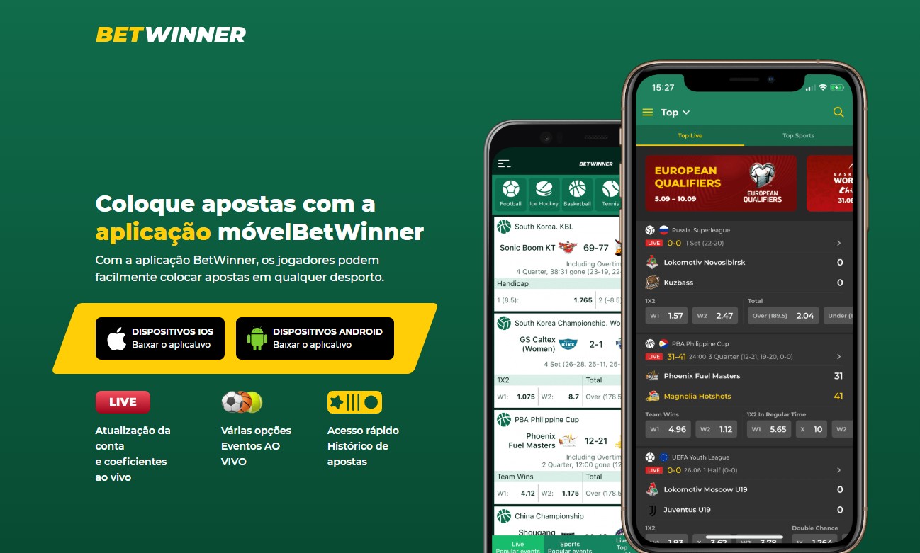 Aplicativo Betwinner.com